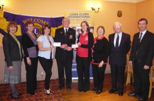 Presentation of cheques to representatives of the British Heart Foundation and the Devon Air Ambulance Appeal